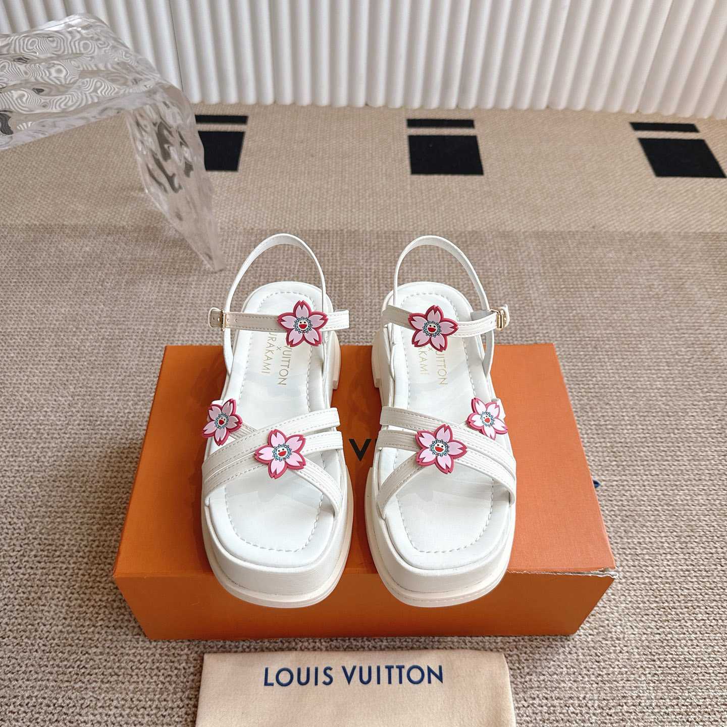 Louis Vuitton LV x TM Maya Platform Sandal - FashionPlug