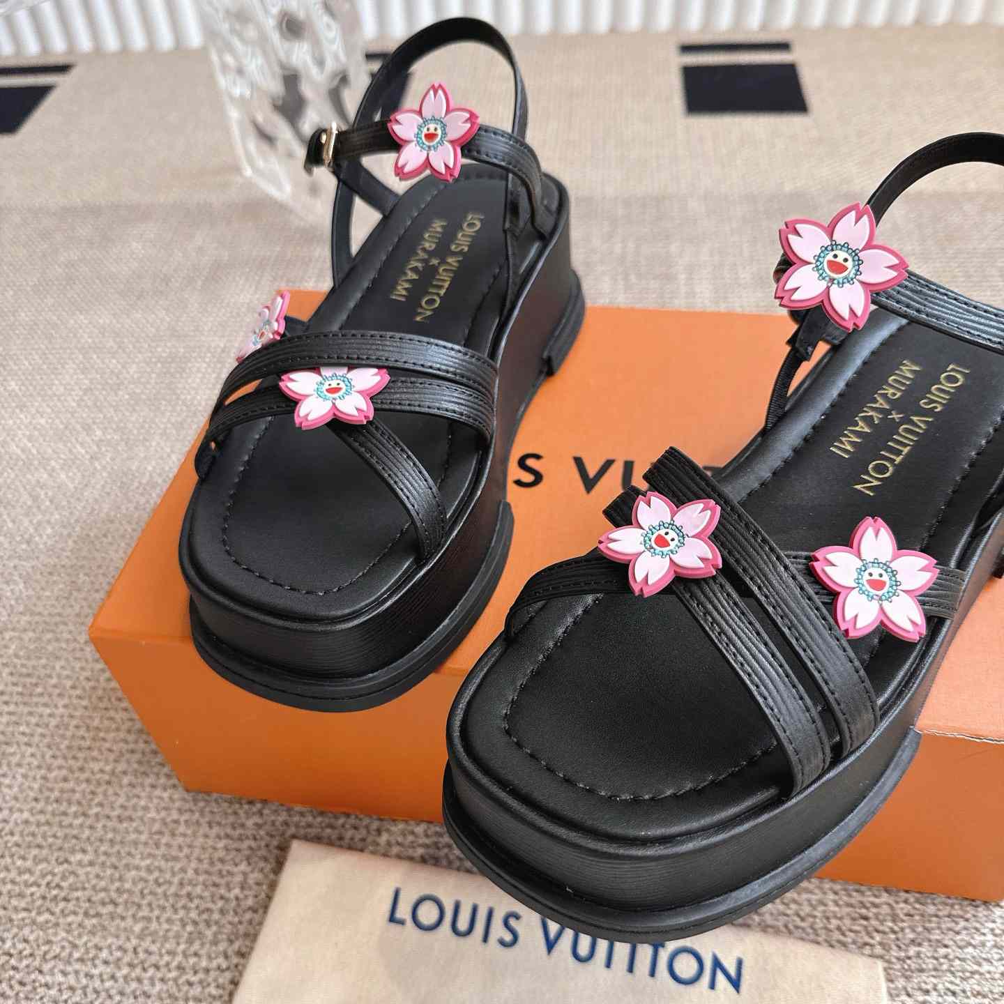 Louis Vuitton LV x TM Maya Platform Sandal - FashionPlug