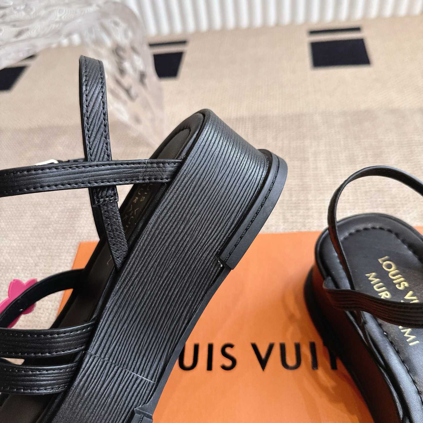 Louis Vuitton LV x TM Maya Platform Sandal - FashionPlug