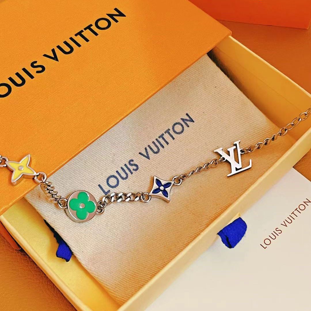 Louis Vuitton Monogram Row Bracelet  M1599A - FashionPlug