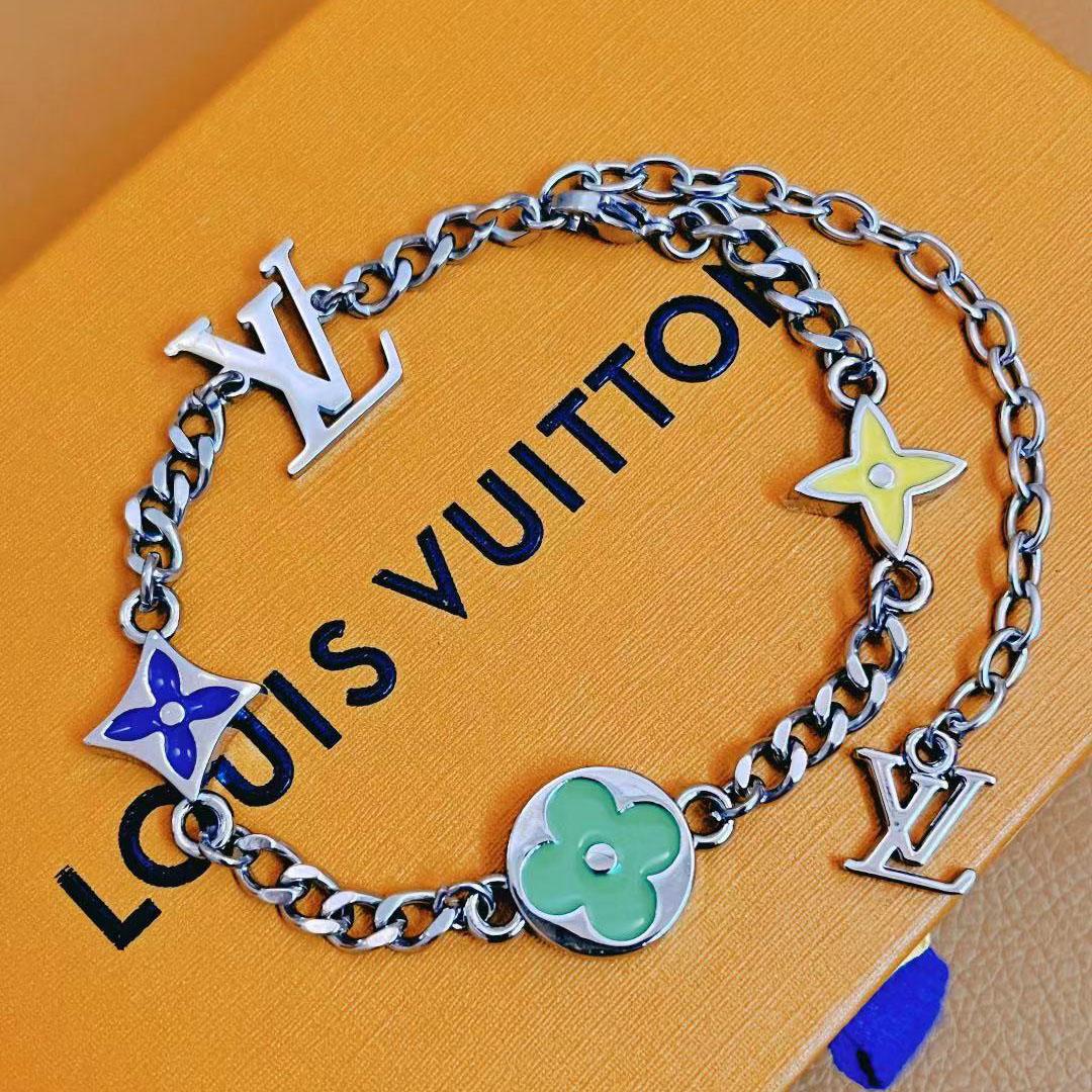 Louis Vuitton Monogram Row Bracelet  M1599A - FashionPlug