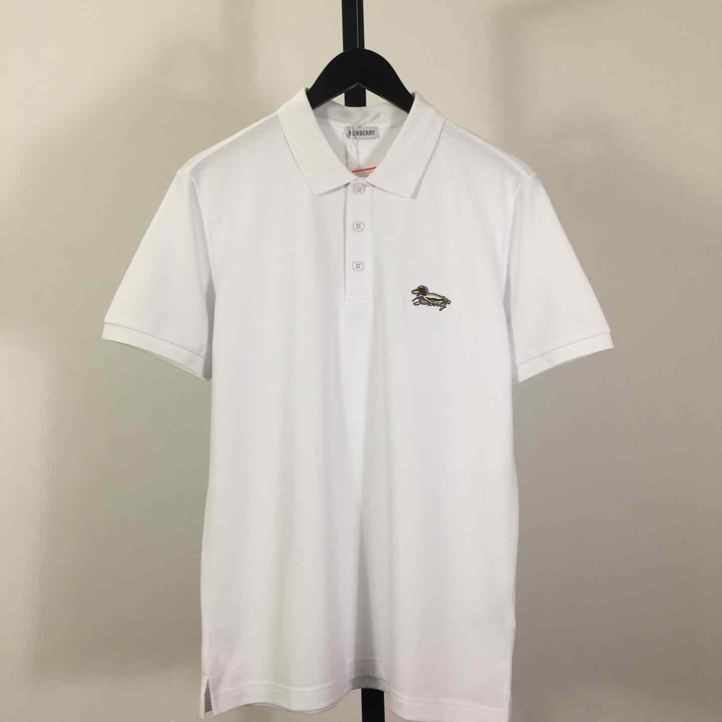 Cotton Polo Shirt In White - FashionPlug
