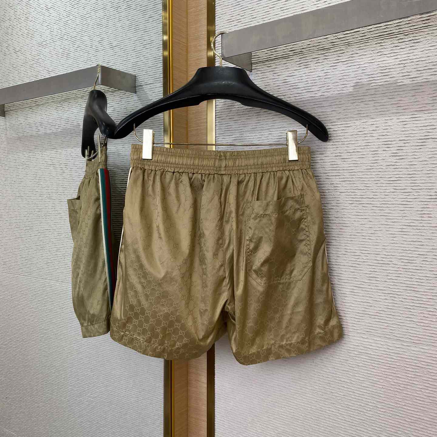 Gucci Gg Jacquard Nylon Swim Shorts - FashionPlug