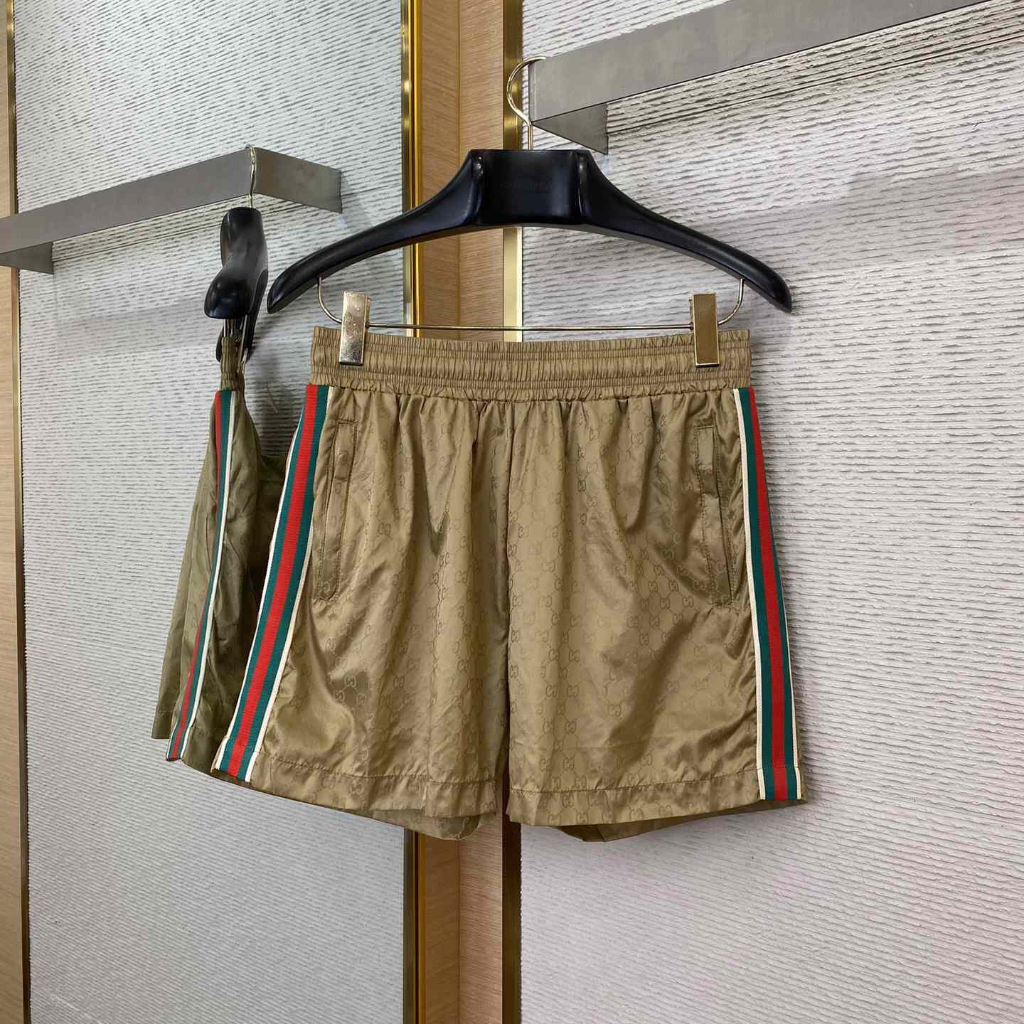 Gucci Gg Jacquard Nylon Swim Shorts - FashionPlug