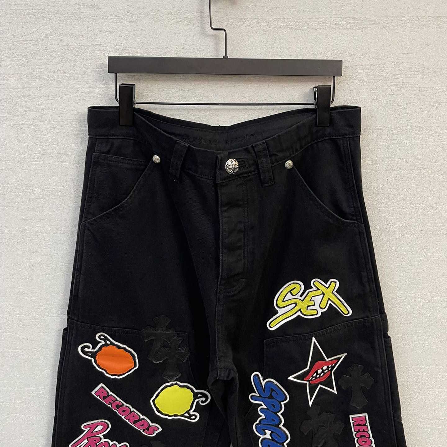 Chrome Hearts Matty Boy Sex Records Black Jean - FashionPlug