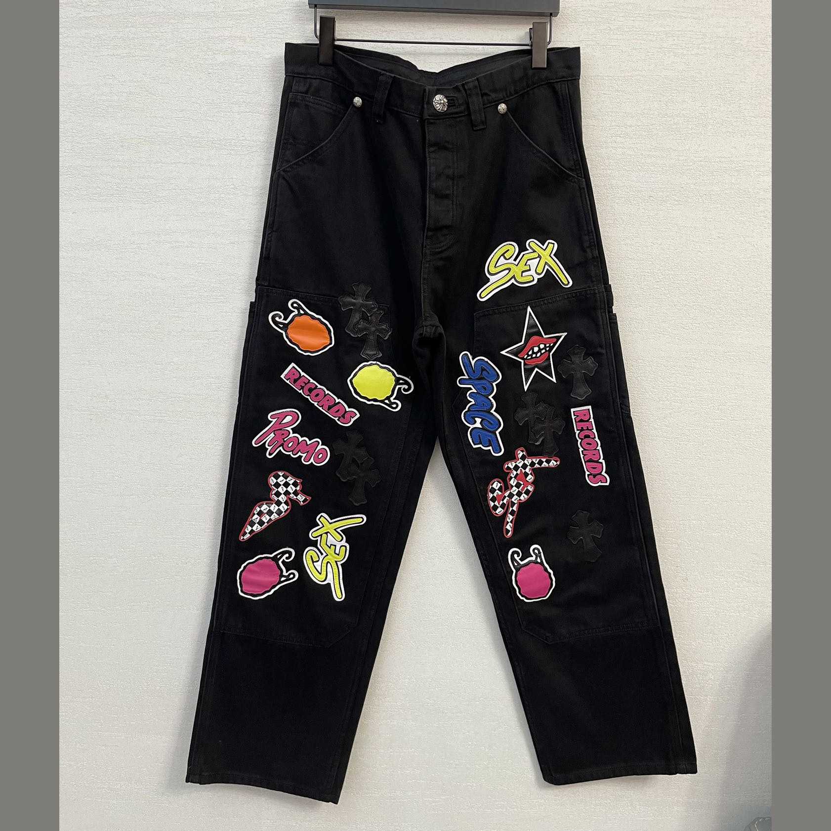 Chrome Hearts Matty Boy Sex Records Black Jean - FashionPlug