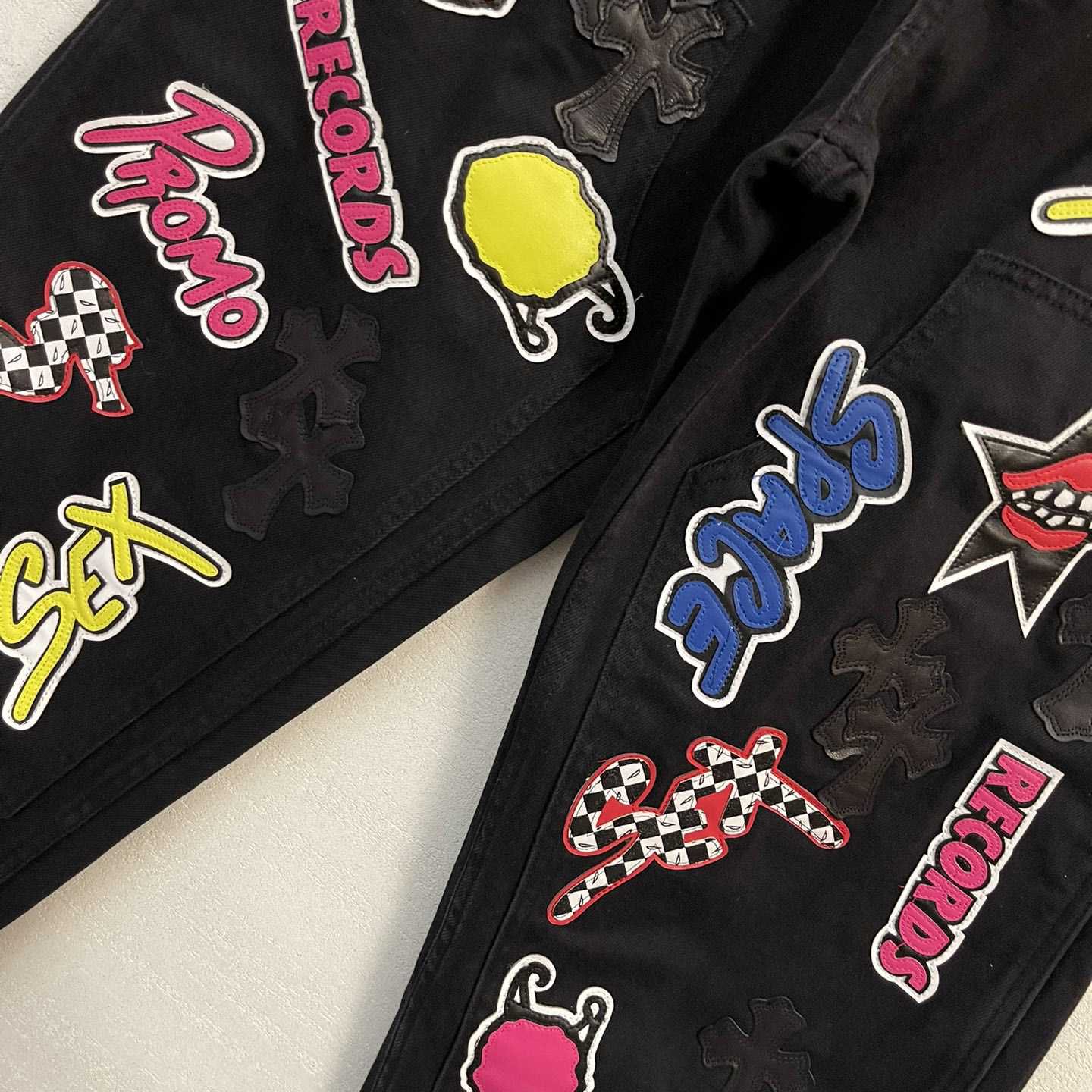 Chrome Hearts Matty Boy Sex Records Black Jean - FashionPlug