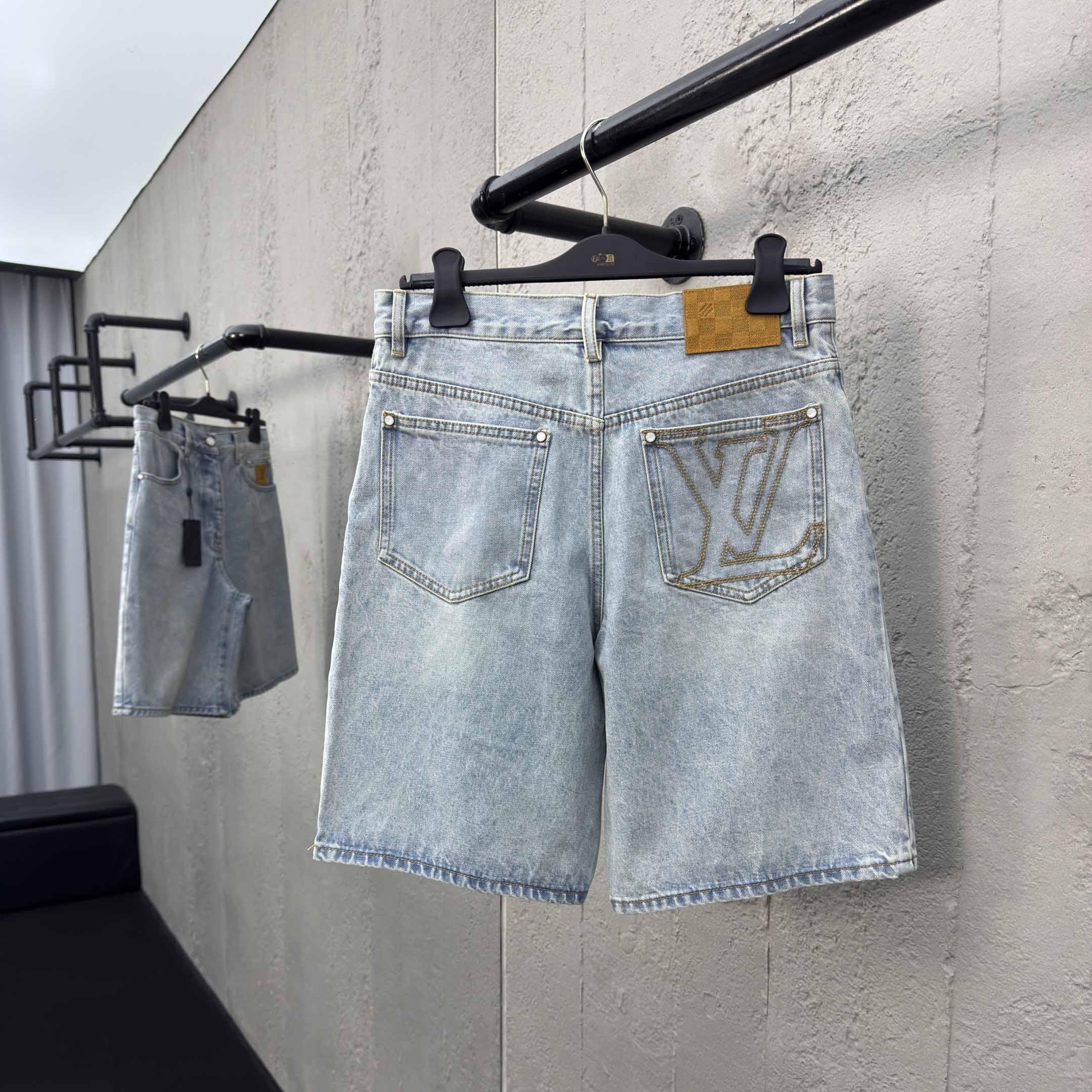 Louis Vuitton LV Denim Shorts    1AGTHT - FashionPlug