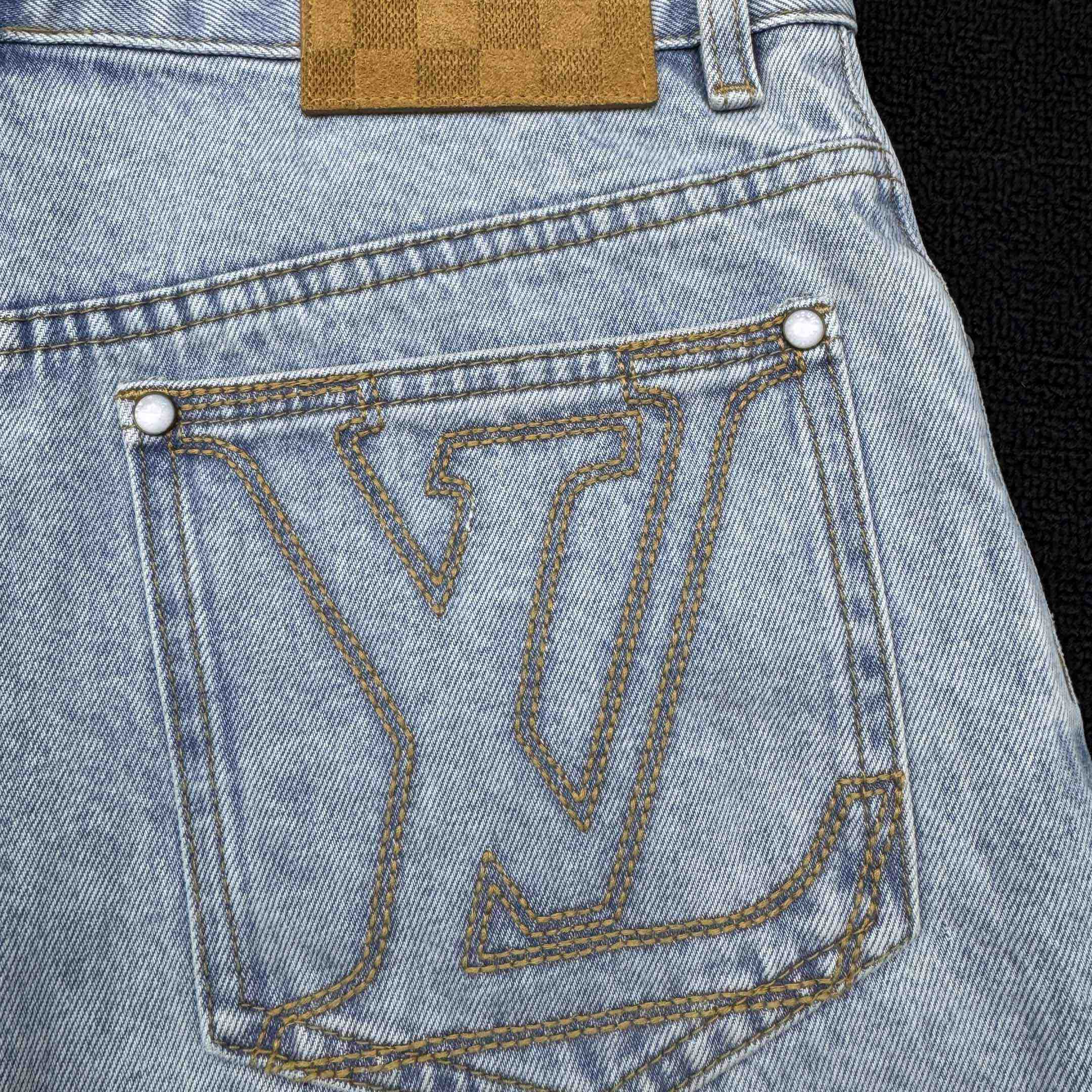 Louis Vuitton LV Denim Shorts    1AGTHT - FashionPlug