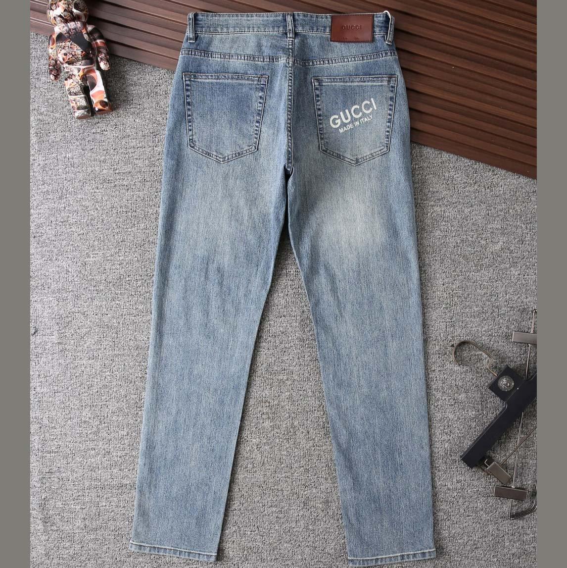 Gucci GG Denim Jeans - FashionPlug