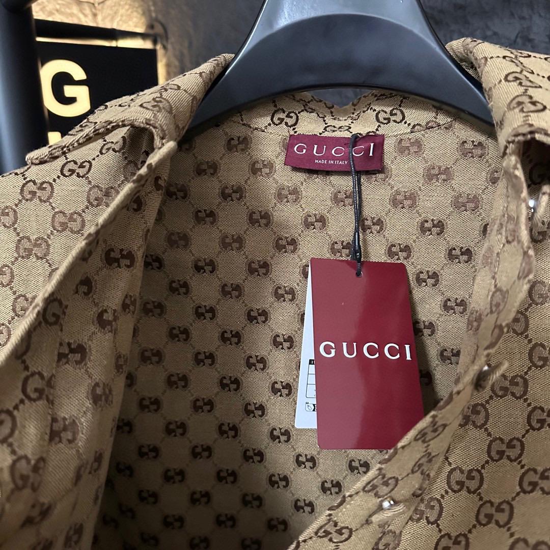 Gucci Canvas Short Sleeve Shirt - FashionPlug