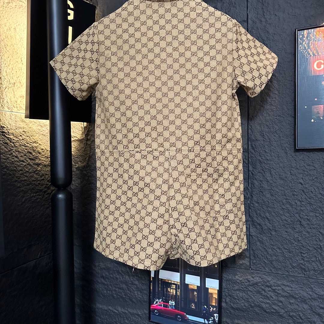 Gucci Canvas Short Sleeve Shirt - FashionPlug