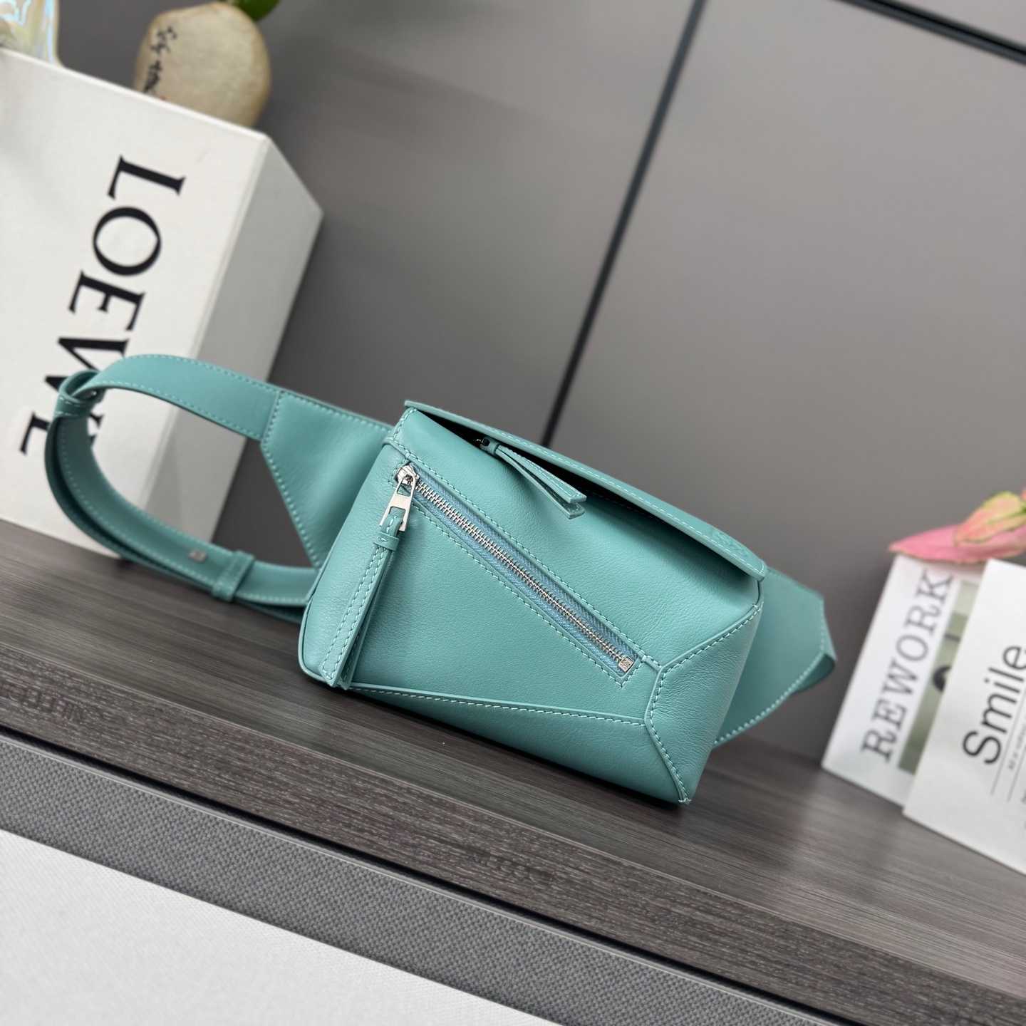 Loewe Mini Puzzle Bumbag In Classic Calfskin - FashionPlug