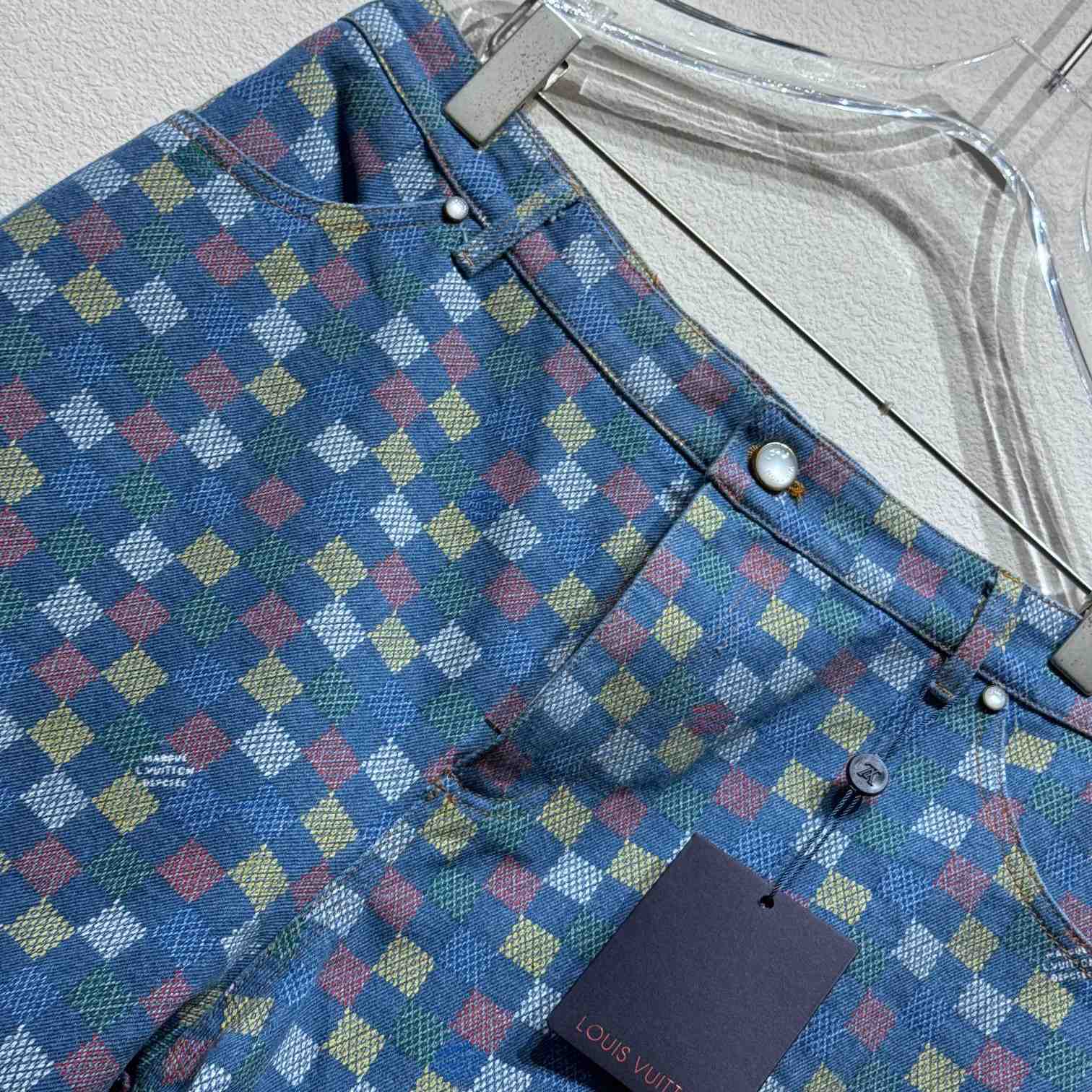 Louis Vuitton Damier Denim Shorts - FashionPlug