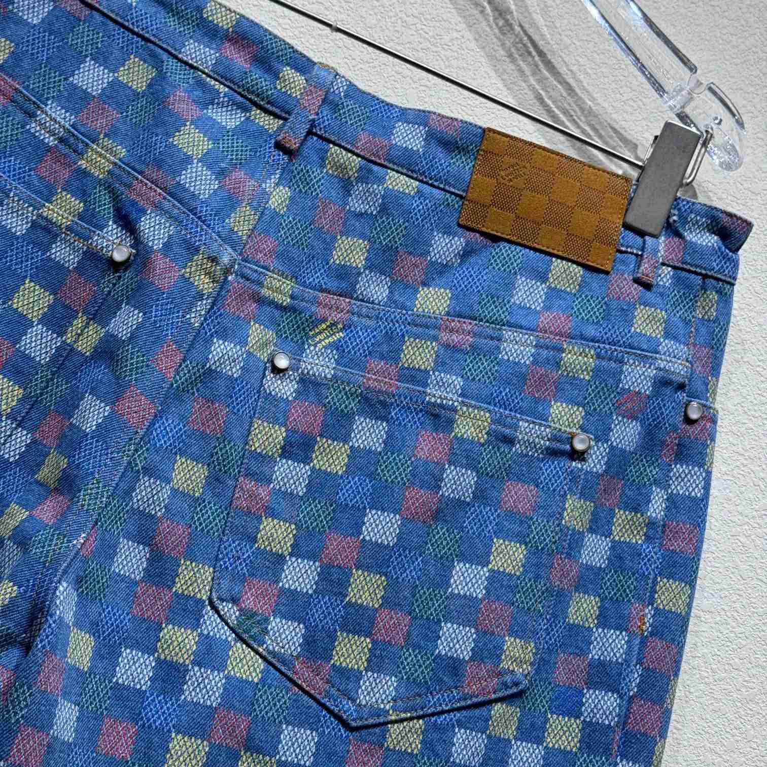 Louis Vuitton Damier Denim Shorts - FashionPlug
