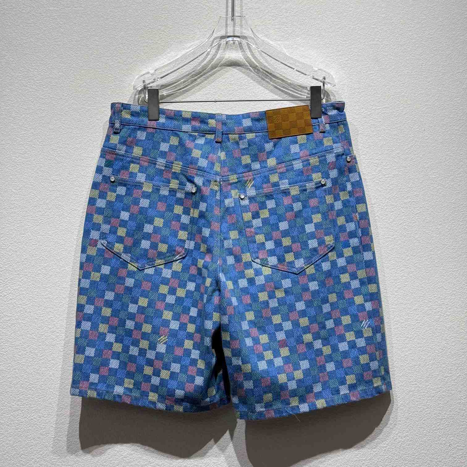 Louis Vuitton Damier Denim Shorts - FashionPlug