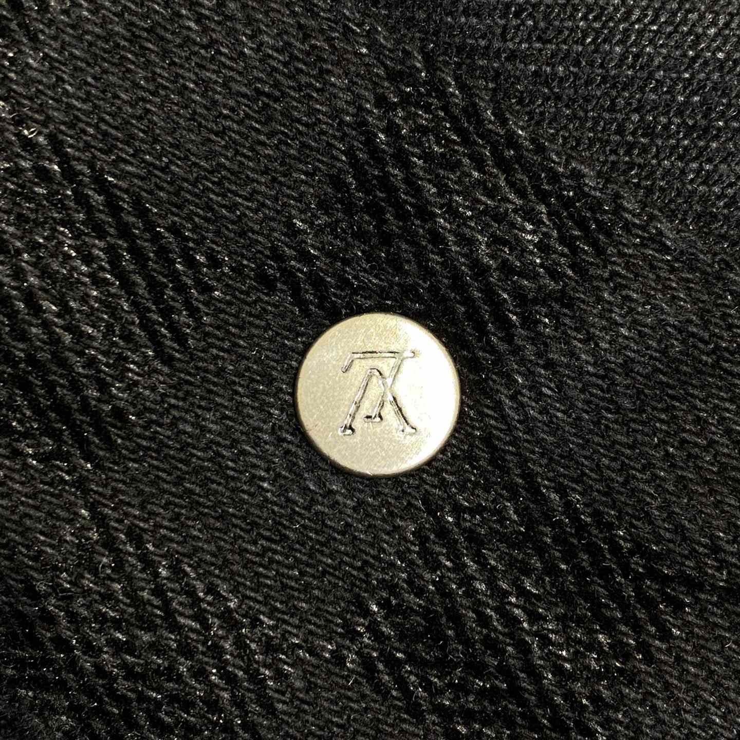 Louis Vuitton Flocked Damier Denim Wide-Leg Pants   1AHBKQ - FashionPlug