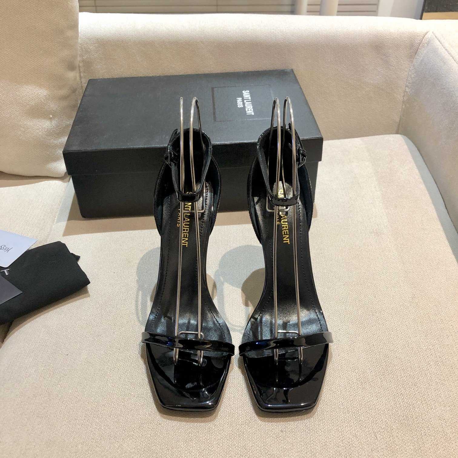 Saint Laurent 110mm Opyum Sandals - FashionPlug