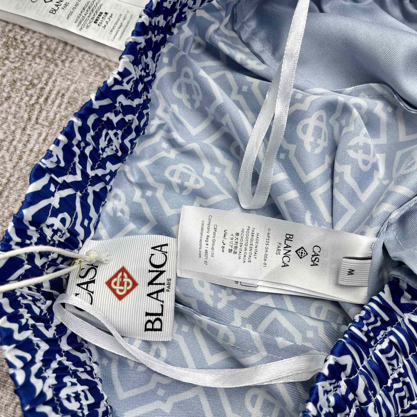 Casablanca Logo-monogrammed Dégradé Silk Trousers  CA3529 - FashionPlug