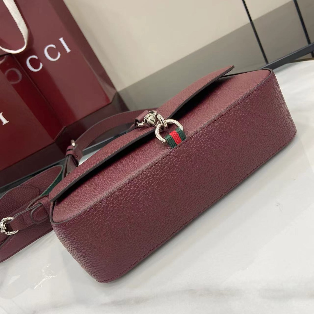 Gucci Small Crossbody Bag With Hook Closure - FashionPlug