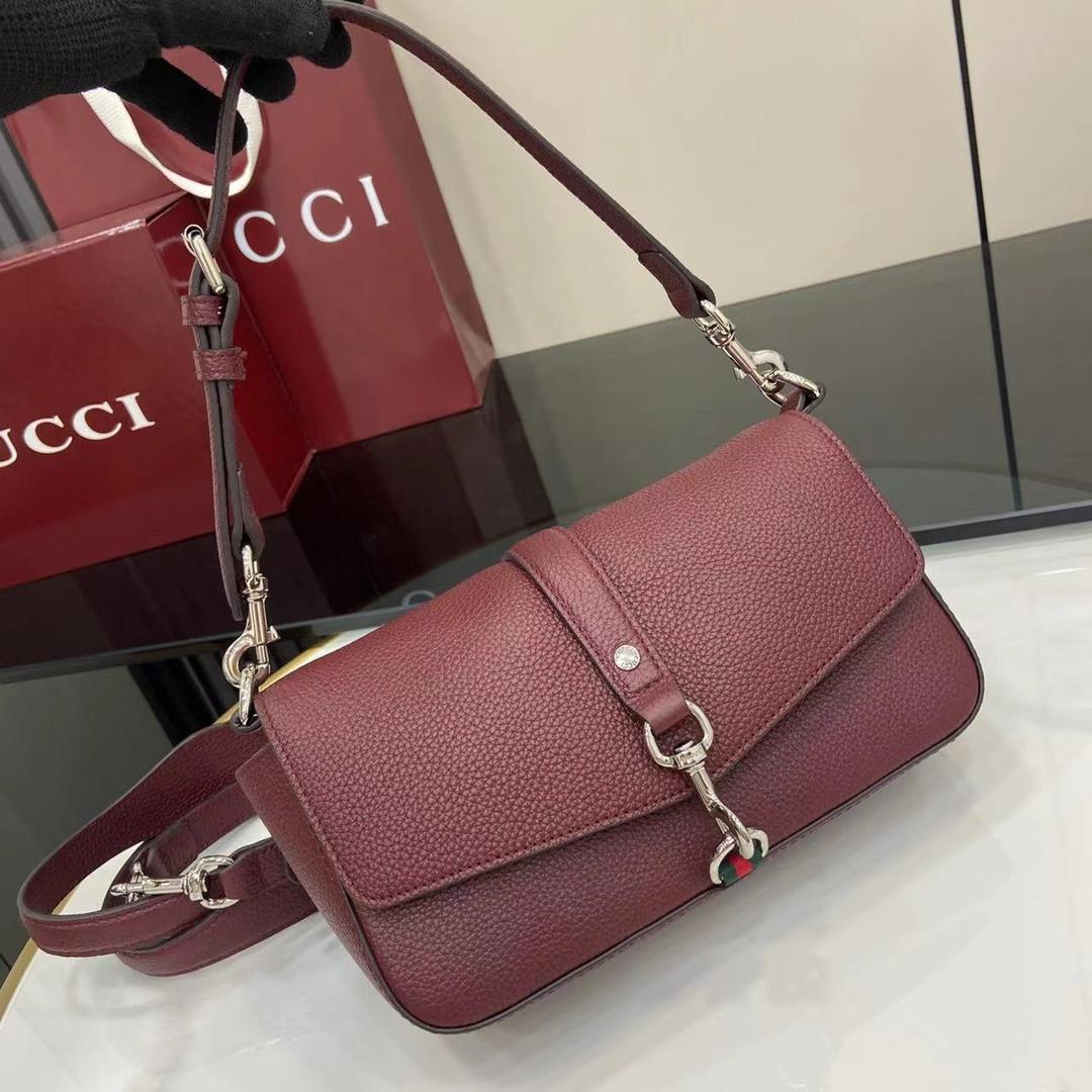 Gucci Small Crossbody Bag With Hook Closure - FashionPlug
