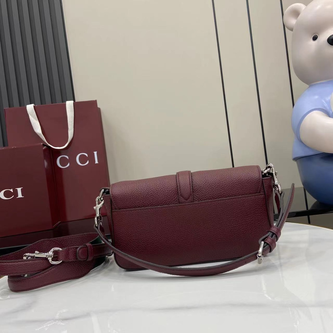 Gucci Small Crossbody Bag With Hook Closure - FashionPlug