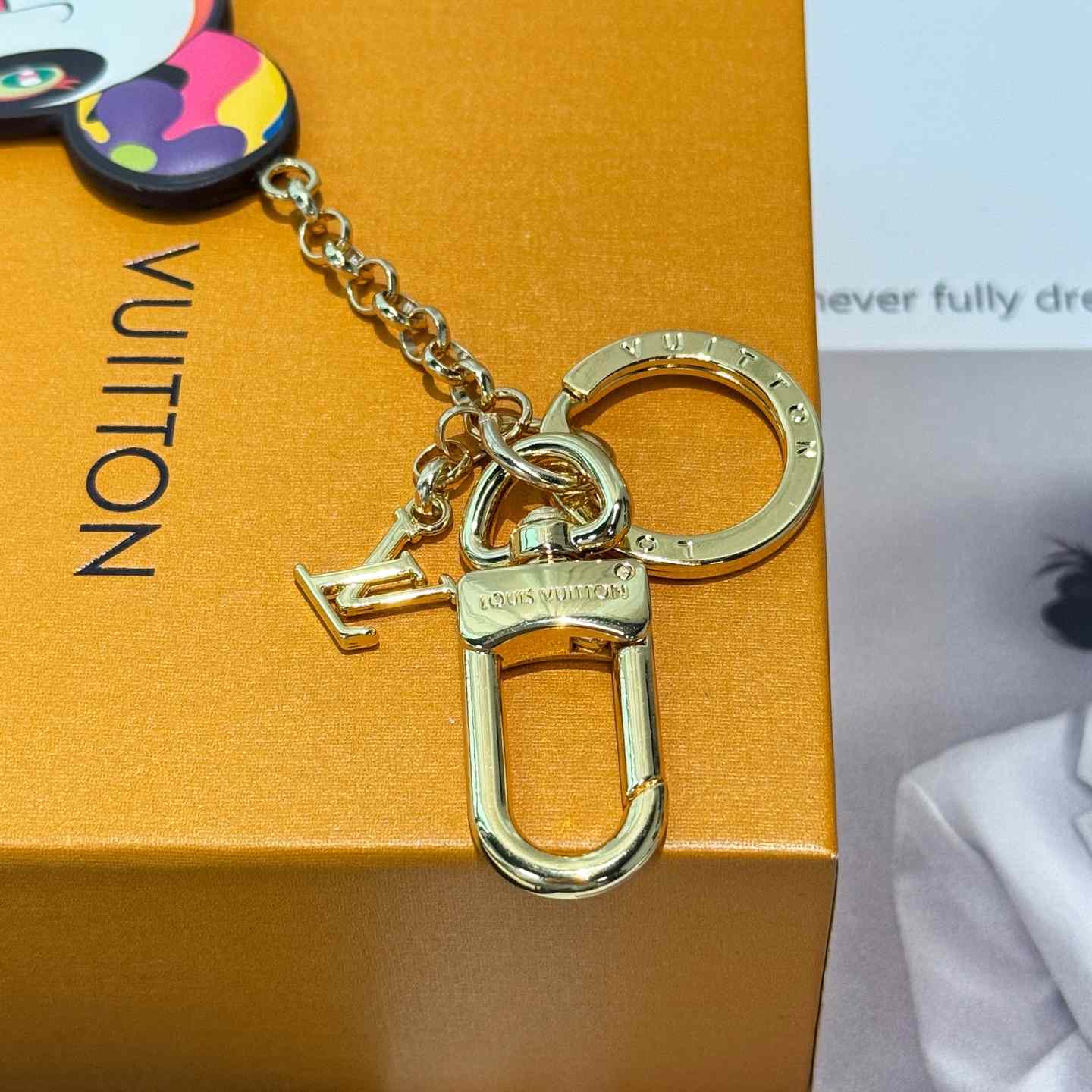 Louis Vuitton LV x TM Superflat Panda Key Holder   M02467 - FashionPlug