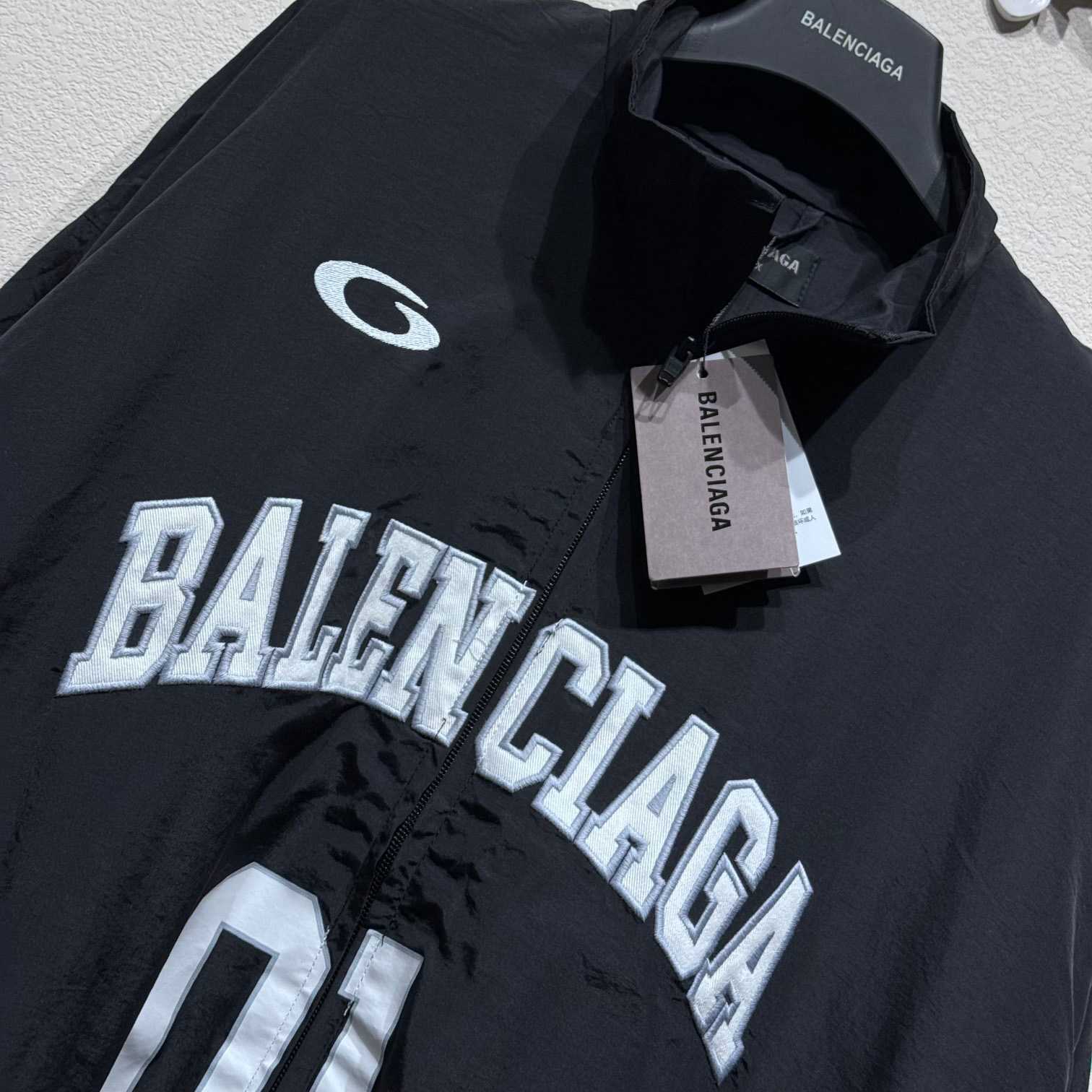 Balenciaga Basketball Series - Tracksuit Jacket In Black - FashionPlug