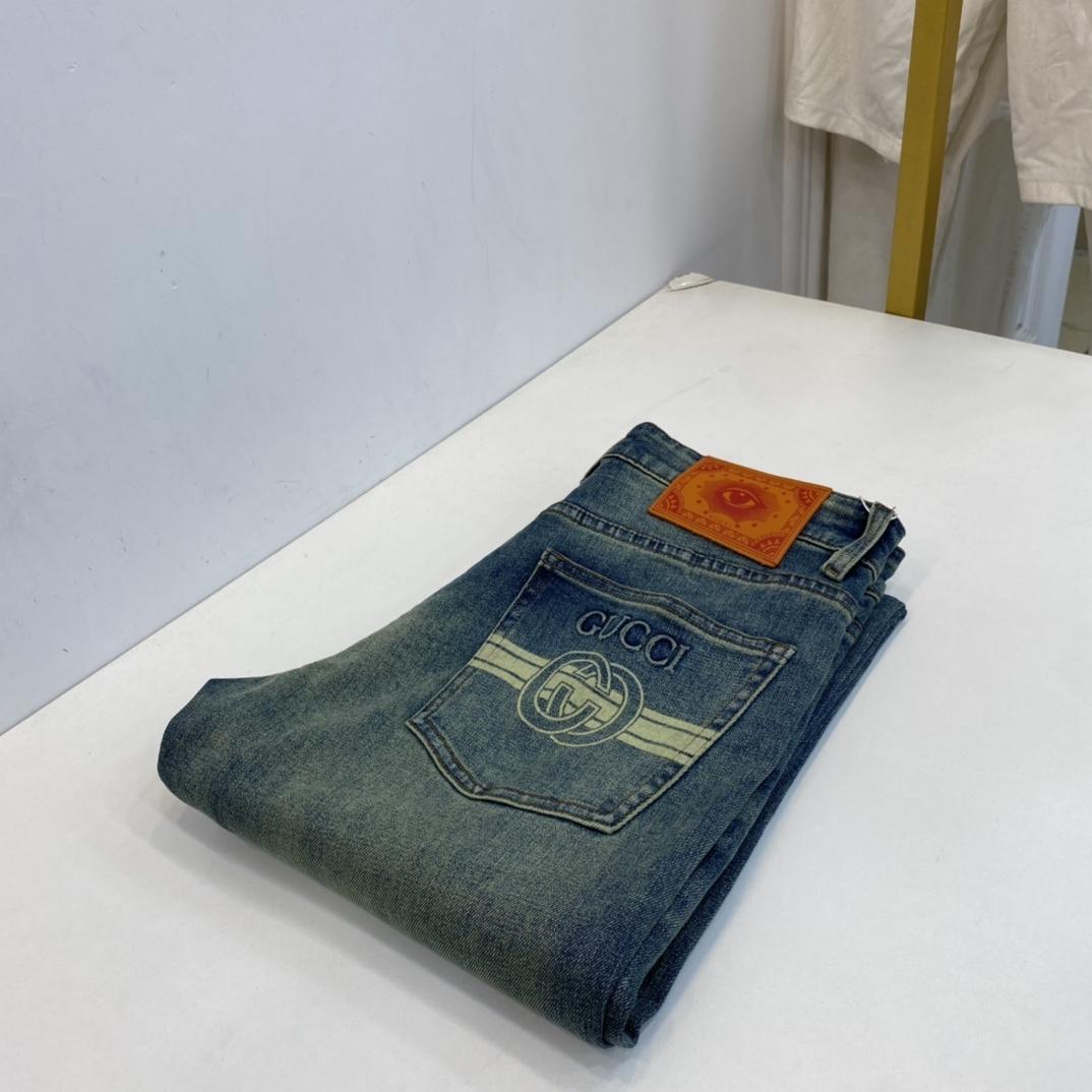Gucci GG Denim Jeans - FashionPlug