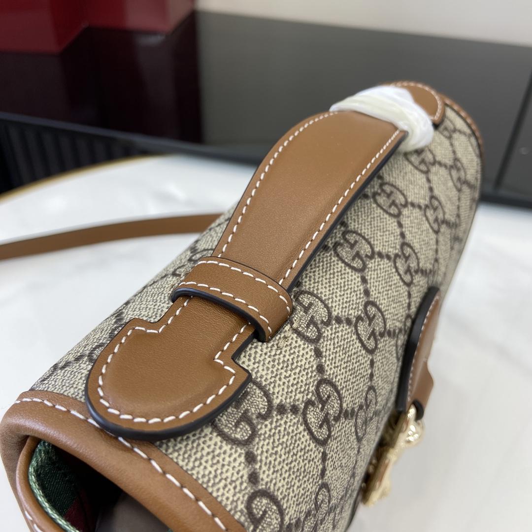 Gucci GG Emblem Mini Shoulder Bag  - FashionPlug