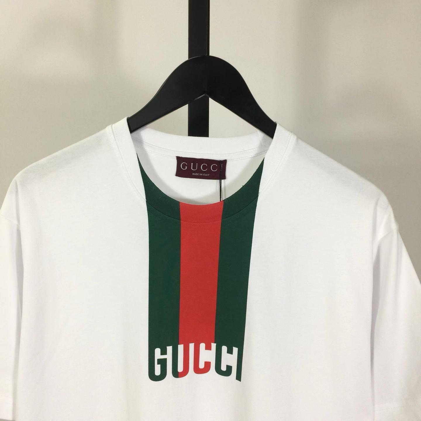 Gucci Web-detail T-shirt - FashionPlug