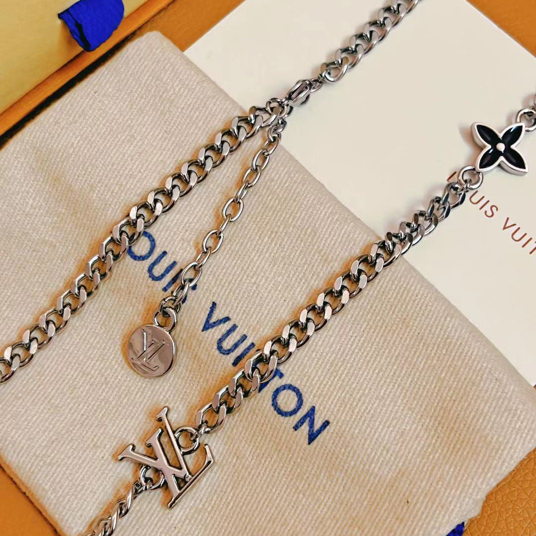 Louis Vuitton LV Spike Charms Necklace  M01717 - FashionPlug