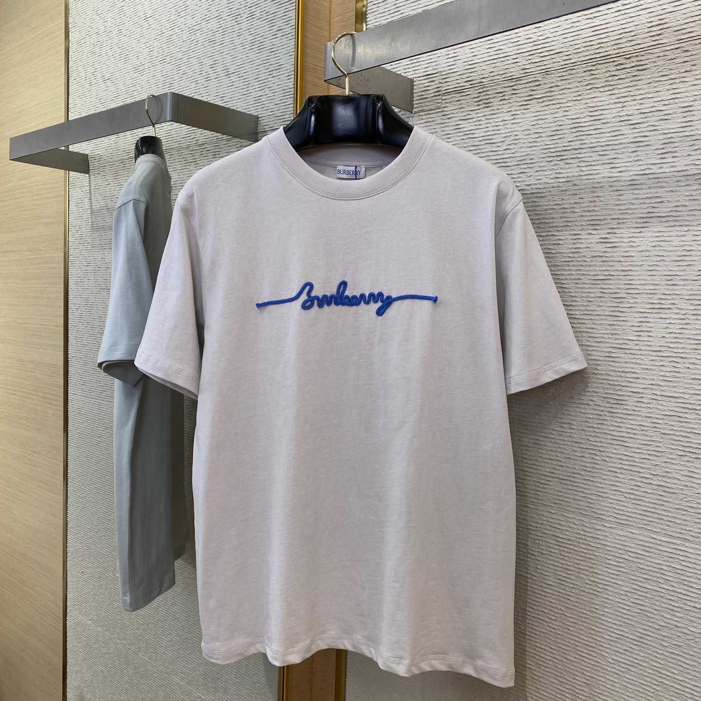 Burberry Knot Logo Cotton T-shirt   - FashionPlug