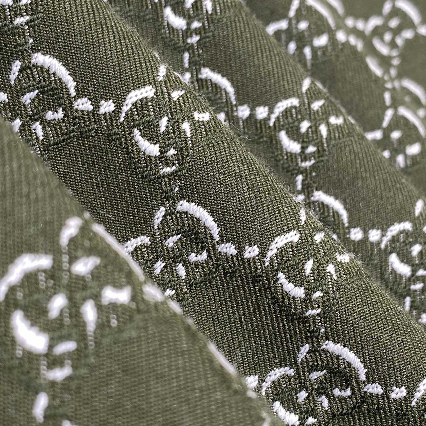 Gucci Cotton Jacquard Shorts With GG Shadow - FashionPlug