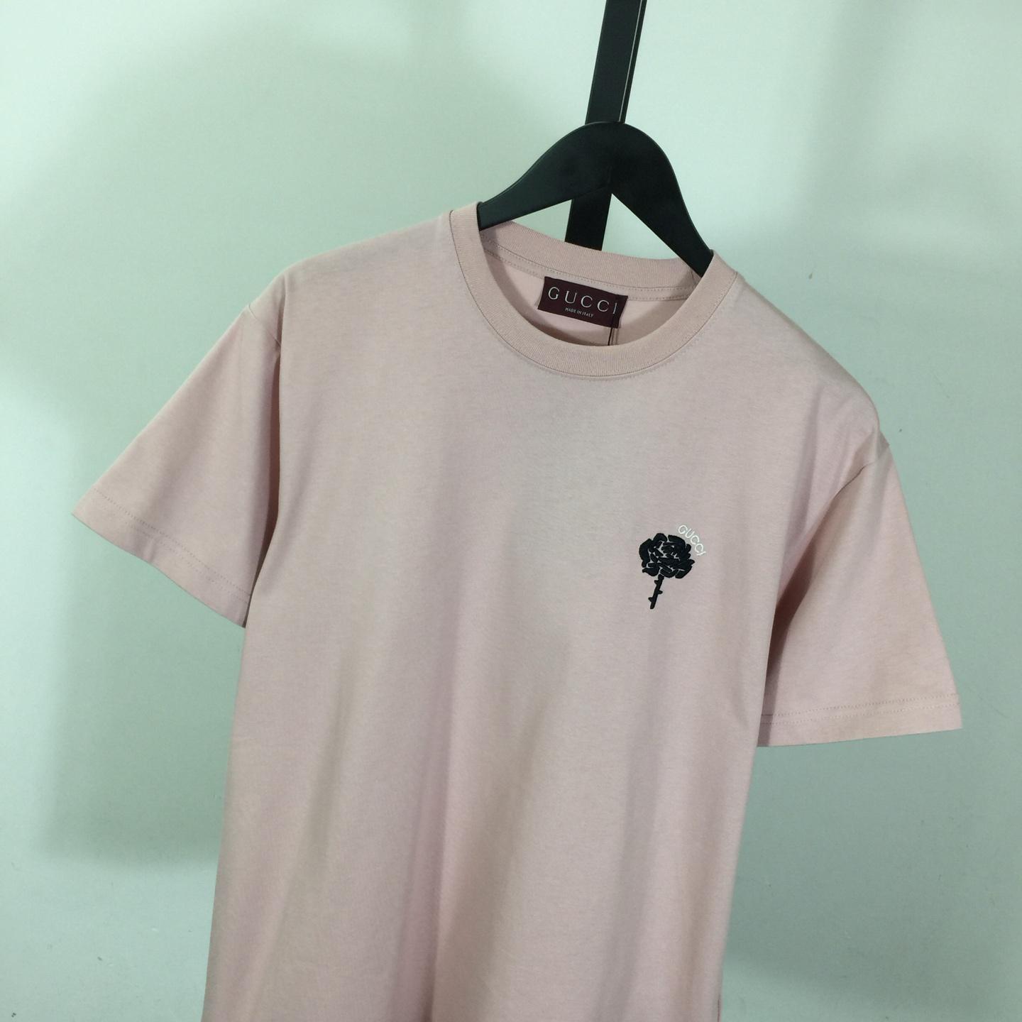 Gucci Cotton Jersey T-Shirt With Embroidery - FashionPlug