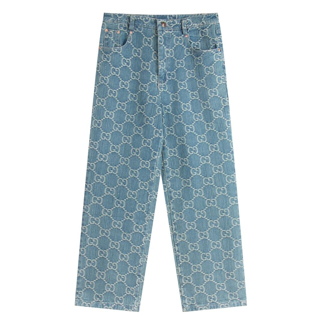 Gucci GG Denim Jeans - FashionPlug
