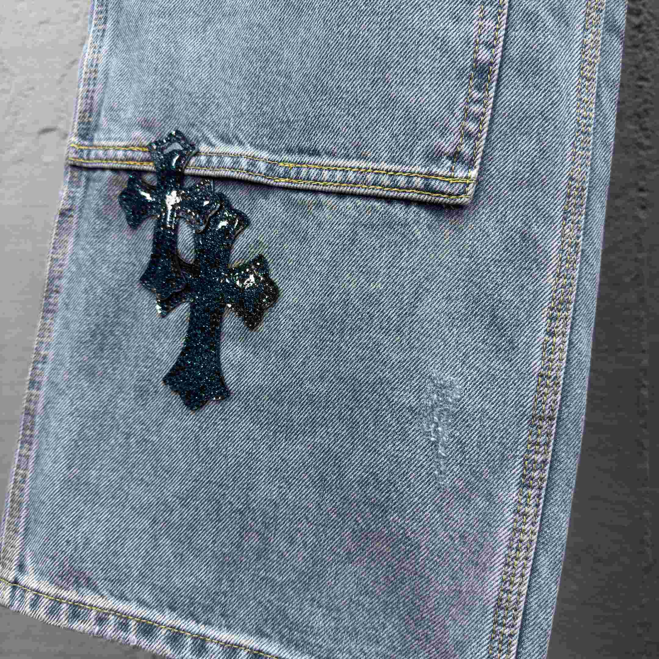 Chrome Hearts Straight-Leg Jean - FashionPlug
