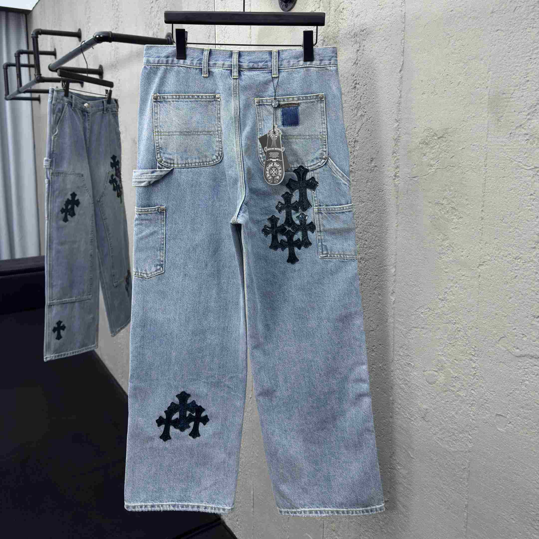 Chrome Hearts Straight-Leg Jean - FashionPlug
