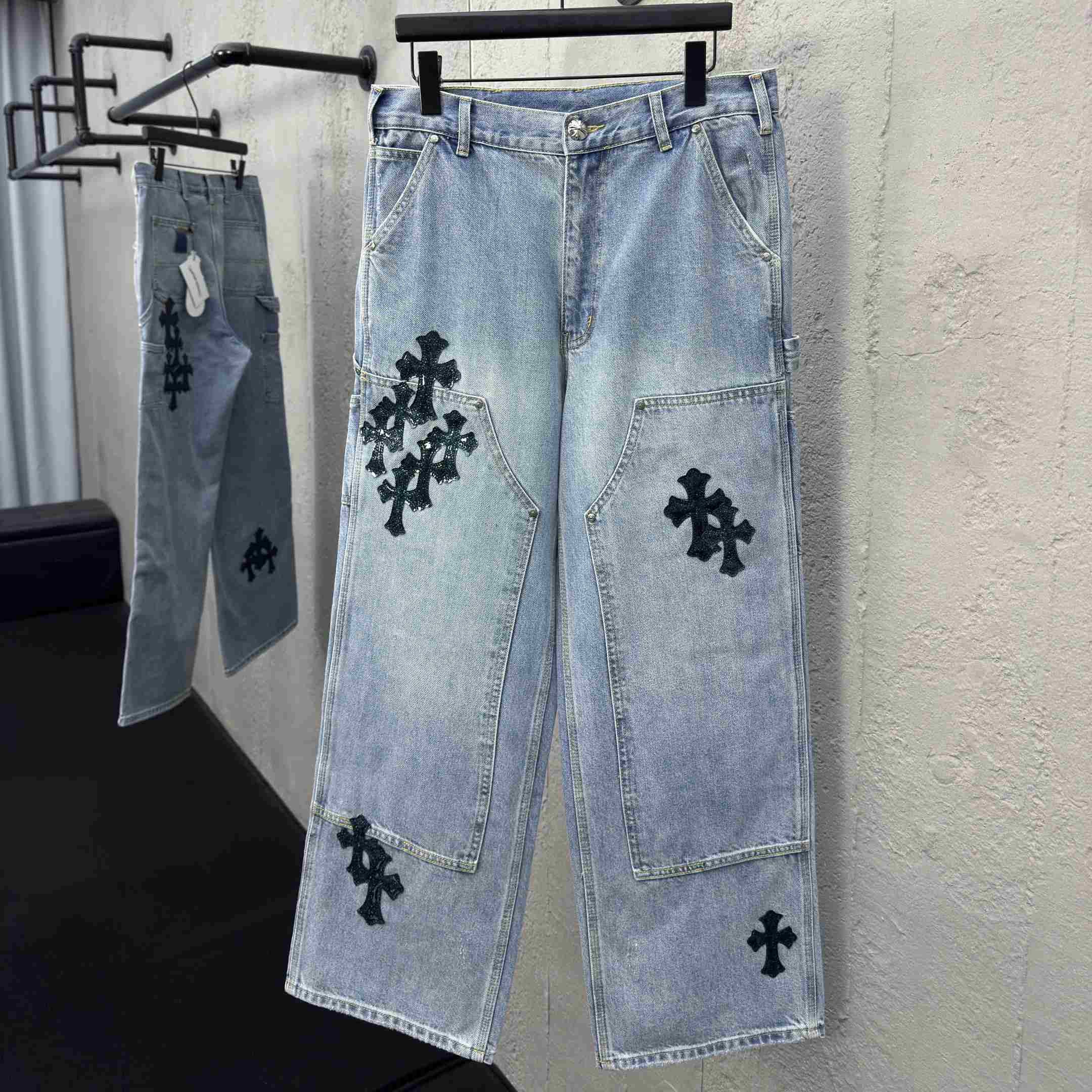Chrome Hearts Straight-Leg Jean - FashionPlug