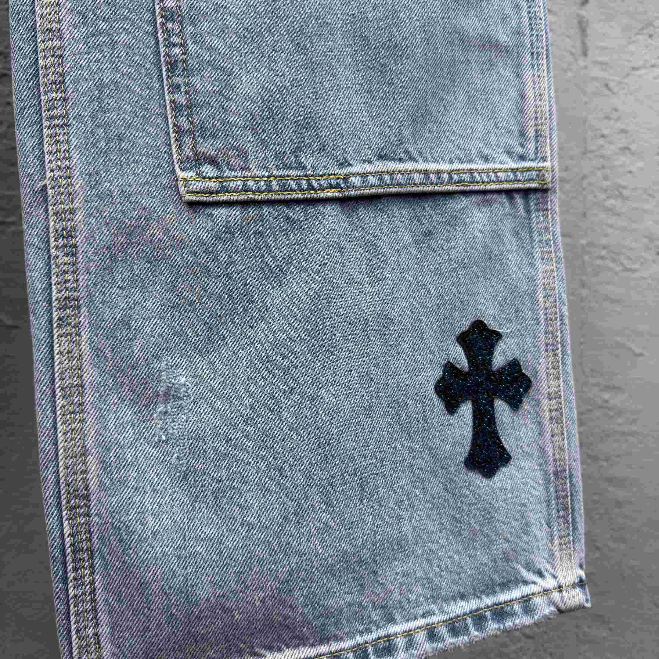Chrome Hearts Straight-Leg Jean - FashionPlug