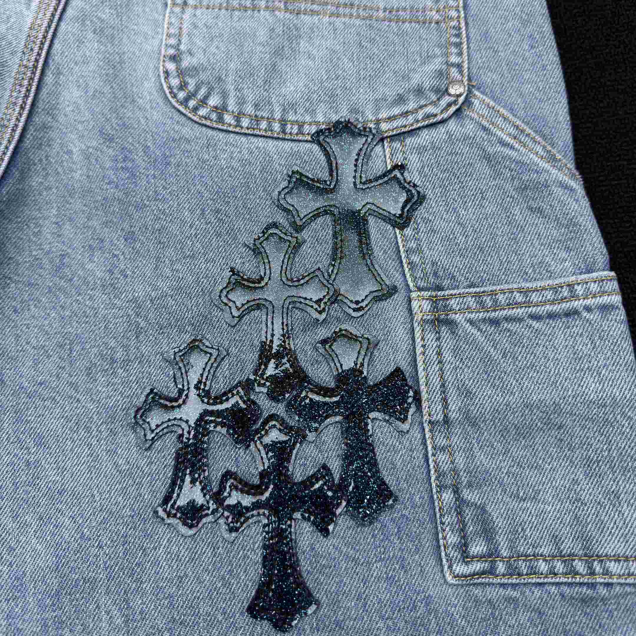 Chrome Hearts Straight-Leg Jean - FashionPlug
