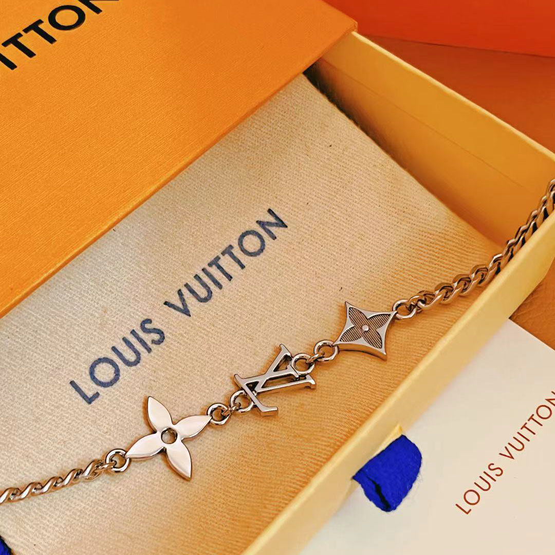 Louis Vuitton Monogram Row Bracelet  M1407A - FashionPlug