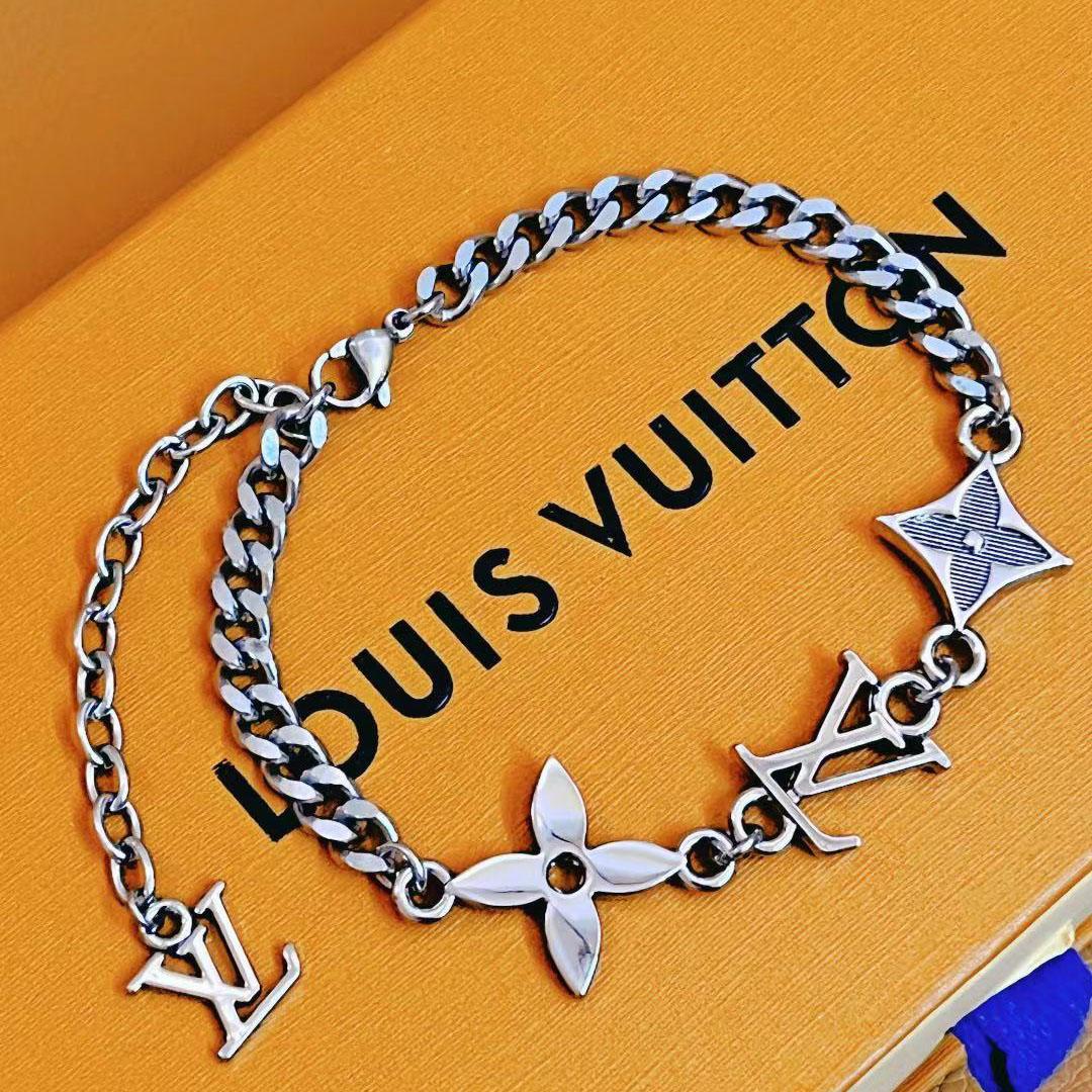 Louis Vuitton Monogram Row Bracelet  M1407A - FashionPlug