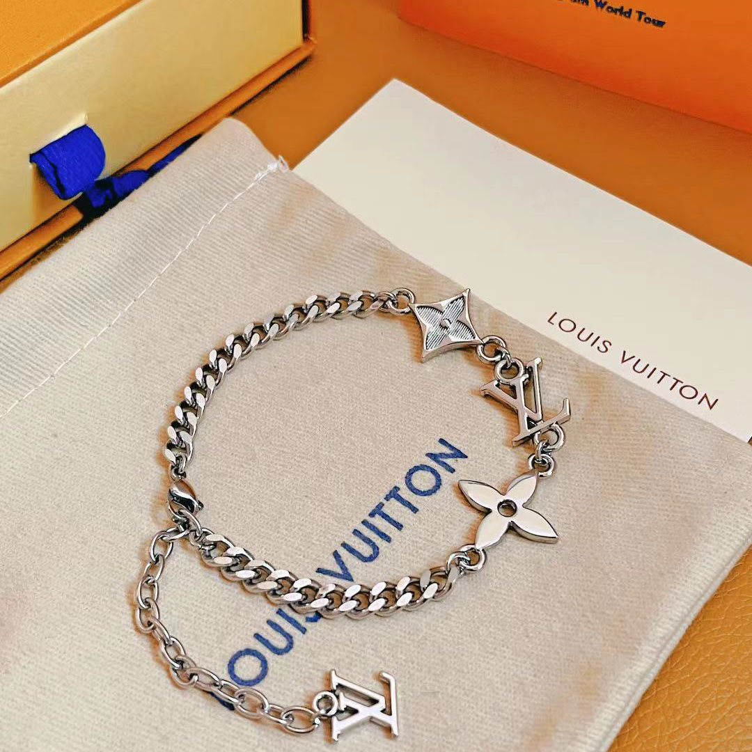 Louis Vuitton Monogram Row Bracelet  M1407A - FashionPlug