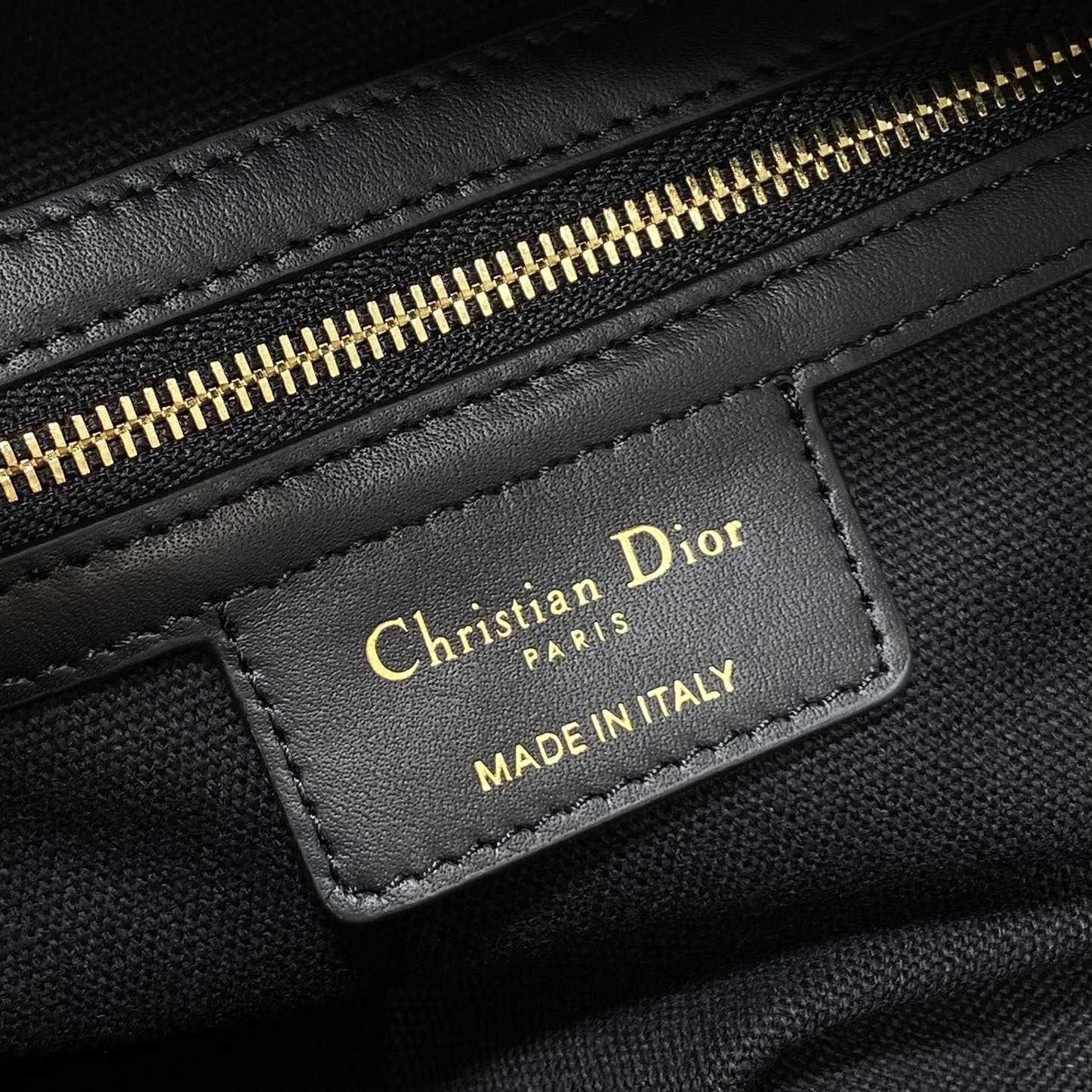 Dior Medium D-Journey Bag in Shiny Goatskin  - FashionPlug