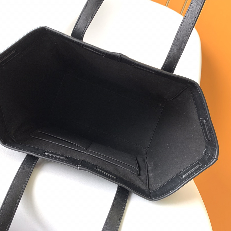Fendi Origami Medium Black Leather Bag  - FashionPlug