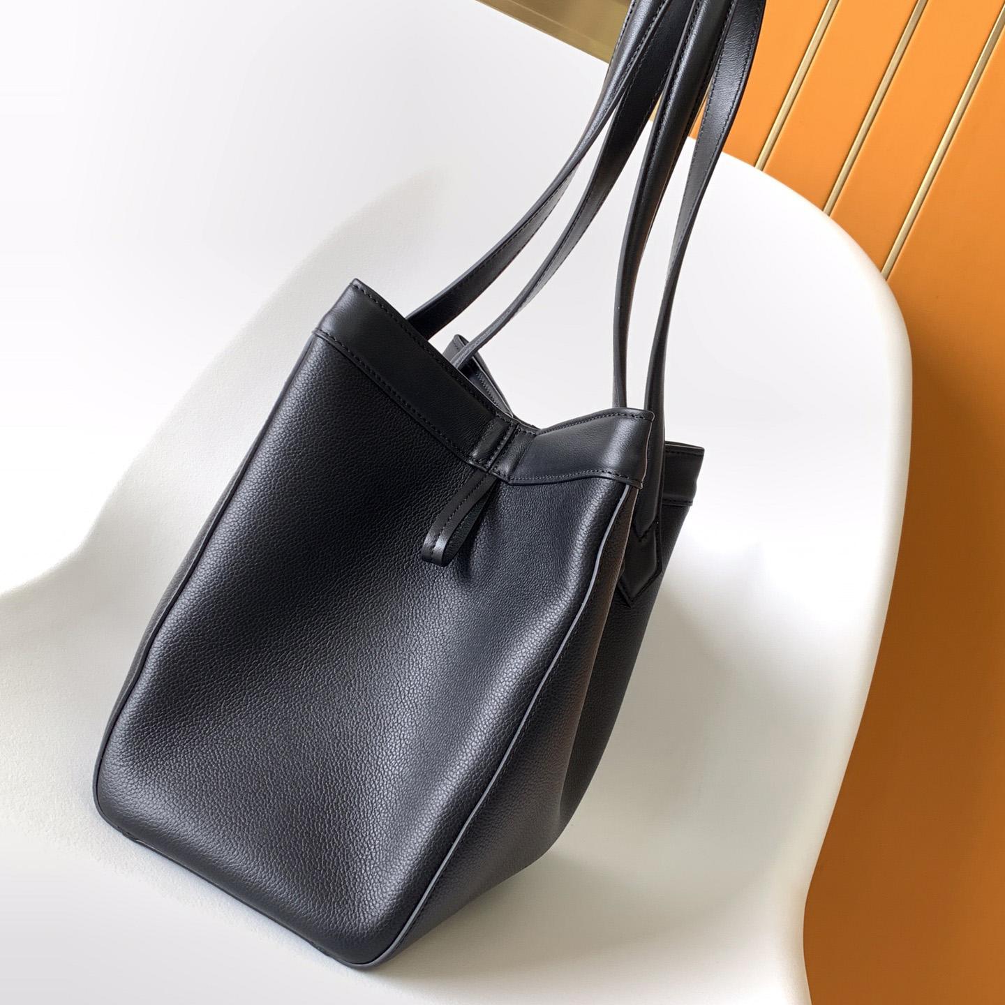 Fendi Origami Medium Black Leather Bag  - FashionPlug