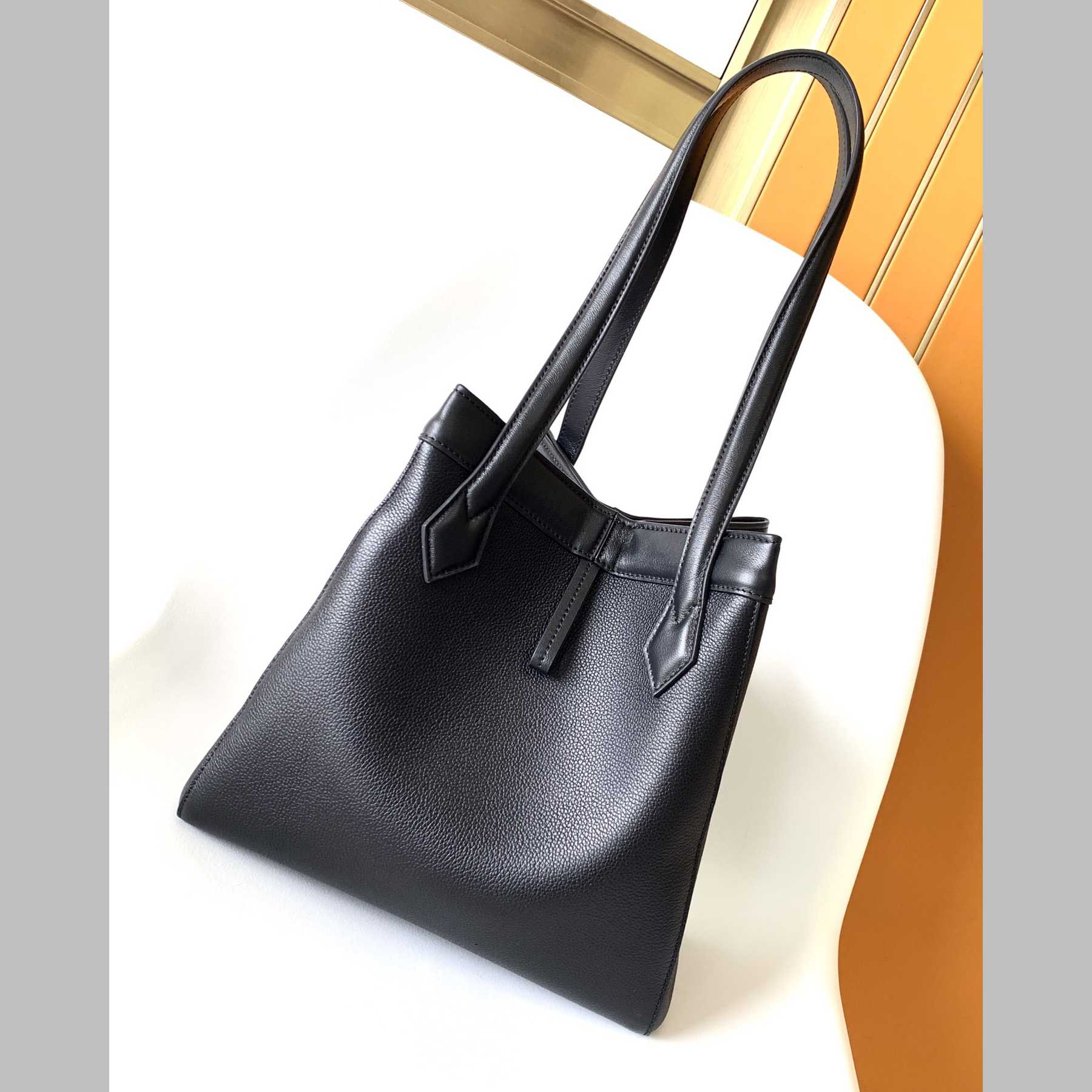 Fendi Origami Medium Black Leather Bag  - FashionPlug
