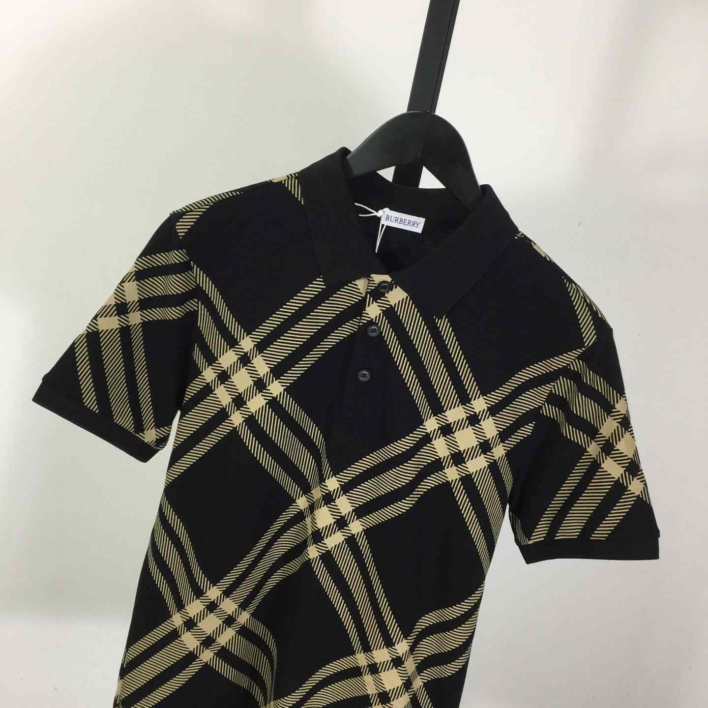 Cotton Check Polo Shirt - FashionPlug