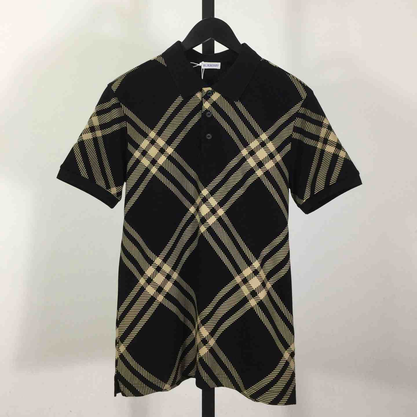 Cotton Check Polo Shirt - FashionPlug